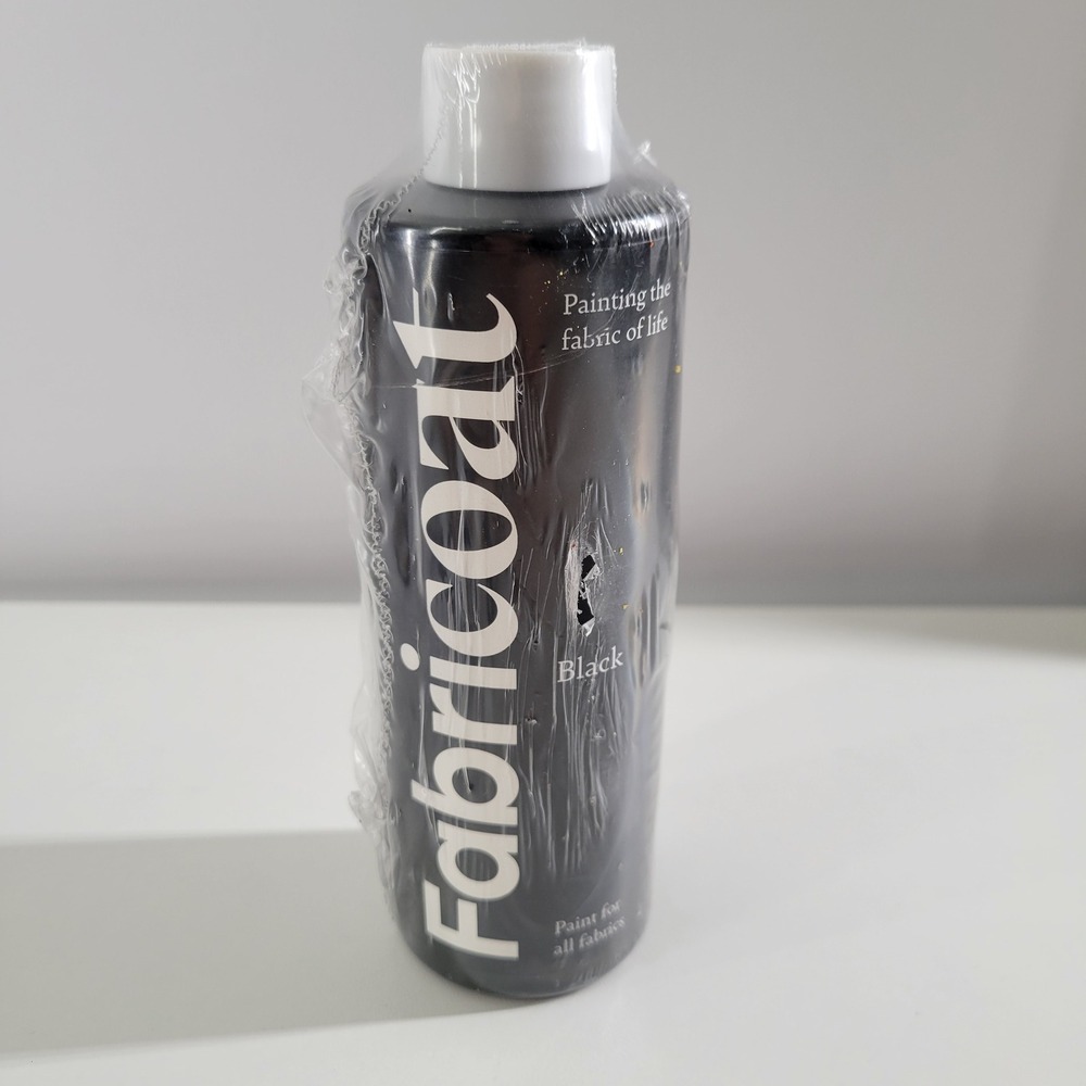 Fabriccoat Black‎ Paint for All Fabrics 250ml 8.5 fl oz
